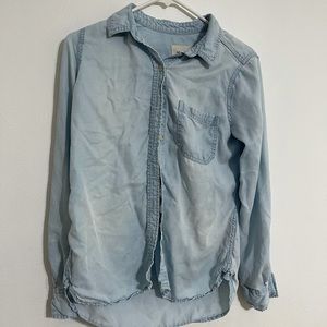 Jean button up shirt size M